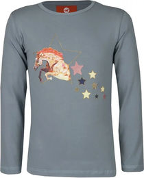 Produktbild von Red Horse Reitshirt Fame FW22 für Kinder aus Baumwolle Grau