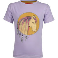 Produktbild von Red Horse Reitshirt für Kinder aus Baumwolle in Rot oder Lila Größe 8 Jahre