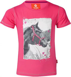 Produktbild von Red Horse Reitshirt für Kinder aus Baumwolle in Rot oder Rosa für 8 Jahre