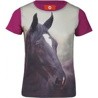 Produktbild von Red Horse Reitshirt für Kinder aus Baumwolle in Rot oder Rosa Größe 10 Jahre