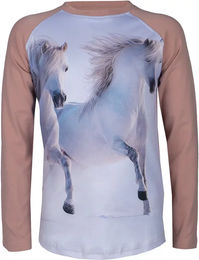 Produktbild von Red Horse Reitshirt Pixel Langarmshirt aus Baumwolle Unisex Winter