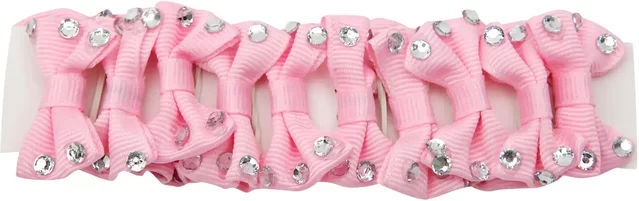 Produktbild von Red Horse Stoff-Strass Flechtknoten für Damen in Rosa