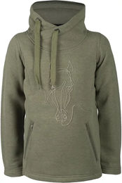 Produktbild von Red Horse Sweatshirt für Mädchen aus Baumwolle in Rot