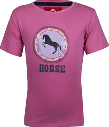 Produktbild von Red Horse T-Shirt für Kinder aus Baumwolle in Rot und Rosa Größe 10 Jahre