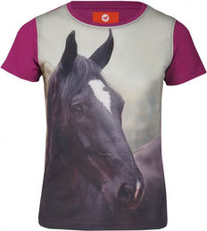 Red Horse T-Shirt für Kinder aus Baumwolle in Rot und Rosa Größe 6 Jahre – Bild 1 von 1