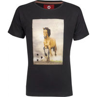 Produktbild von Red Horse T-Shirt für Kinder aus Baumwolle in Rot und Schwarz Größe 14 Jahre