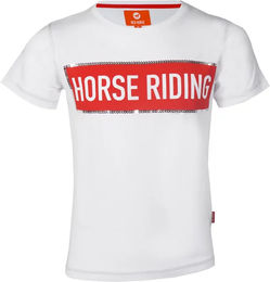 Produktbild von Red Horse T-Shirt für Kinder aus Baumwolle Rot Weiß