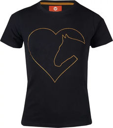 Produktbild von Red Horse Toppie T-Shirt aus Baumwolle für Kinder ab 8 Jahren in Rot und Schwarz