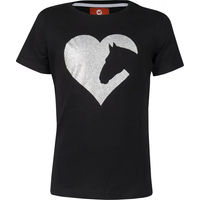 Produktbild von Red Horse Toppie T-Shirt für Damen aus Baumwolle Schwarz