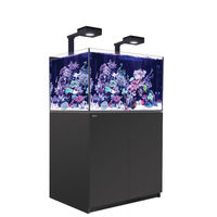 Produktbild von Red Sea REEFER 300 XL Deluxe G2 Meerwasseraquarium mit 2 LED-Aufsatzleuchten und Unterschrank Schwarz