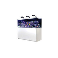 Produktbild von Red Sea REEFER 750 Deluxe G2 Meerwasseraquarium mit 3 x ReefLed 160 LED-Aufsatzleuchten und weißem Unterschrank