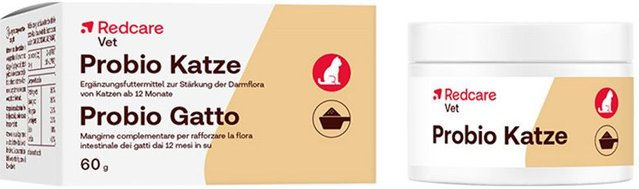 Redcare Vet Probio Katze Adult Probiotika Pulver für Magen-Darm und Immunsystem 60g – Bild 1 von 2