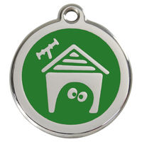 Produktbild von RedDingo Hundehütte mit individueller Gravur Grün Größe L