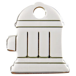 Produktbild von RedDingo Hundemarke aus Edelstahl mit individueller Gravur Hydrant Silber Größe L