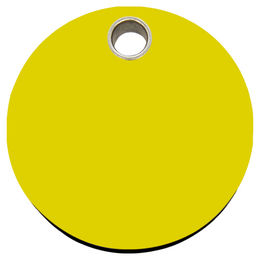 Produktbild von RedDingo Hundemarke aus Kunststoff in Gelb mit individueller Gravur Größe L