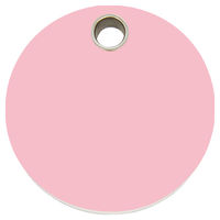 Produktbild von RedDingo Hundemarke aus Kunststoff mit individueller Gravur in Kreisform Rosa Größe L