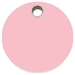 Produktbild von RedDingo Hundemarke aus Kunststoff mit individueller Gravur in Kreisform Rosa Größe M