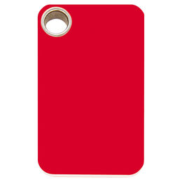 Produktbild von RedDingo Hundemarke aus Kunststoff mit individueller Gravur rot Größe M