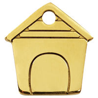 Produktbild von RedDingo Hundemarke aus Messing in Gold Größe S