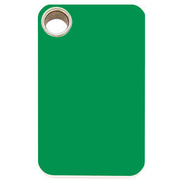 Produktbild von RedDingo Katzen Halsbandmarke aus Kunststoff grün rechteckig gravierbar Größe S 13,7x22,2mm - 7 g