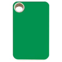 Produktbild von RedDingo Katzen Halsbandmarke aus Kunststoff grün rechteckig gravierbar Größe S 13,7x22,2mm - 7 g