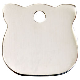 Produktbild von RedDingo Katzenmarke aus Edelstahl mit individueller Gravur S 20x19mm