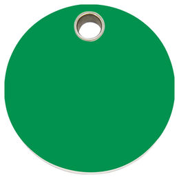 Produktbild von RedDingo Katzenmarke aus grünem Kunststoff individuell gravierbar 20mm S