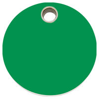 Produktbild von RedDingo Katzenmarke aus grünem Kunststoff individuell gravierbar 20mm S