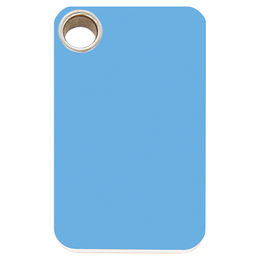Produktbild von RedDingo Katzenmarke aus Kunststoff hellblau personalisierbar 13,7x22,2mm S