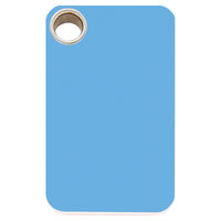 Produktbild von RedDingo Katzenmarke aus Kunststoff hellblau personalisierbar 13,7x22,2mm S