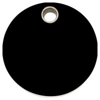 Produktbild von RedDingo Katzenmarke aus Kunststoff in Schwarz mit 20mm für personalisierte Gravur - 7 g