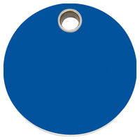 Produktbild von RedDingo Katzenmarke Kreis dunkelblau mit personalisierbarer Gravur 20 mm - 7 g
