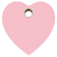 Produktbild von RedDingo Katzenmarke Pink Herz aus Kunststoff gravierbar 20,1mm - 7 g