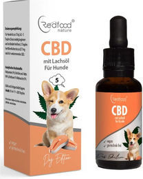 Redfood CBD Öl für Hunde mit Lachsöl 5% zur Unterstützung von Gelenken, Haut, Fell und Immunsystem 30ml – Bild 1 von 1