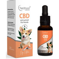 Produktbild von Redfood CBD Öl für Hunde mit Lachsöl 5% zur Unterstützung von Gelenken, Haut, Fell und Immunsystem 30ml