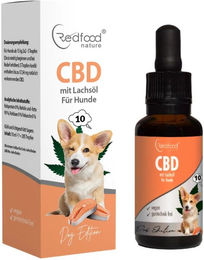 Redfood CBD Öl für Hunde mit Lachsöl zur Unterstützung von Haut, Fell und Beruhigung 30 ml – Bild 1 von 1