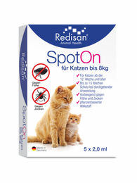 Redisan Katzen Spot on Zeckenschutz und Flohmittel für Kitten vegan 10 ml - 5 x 2 ml – Bild 1 von 13