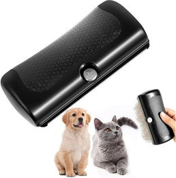 Refined Living Fellbürste für Hunde und Katzen zur Unterwollentfernung und Haarpflege Schwarz – Bild 1 von 4