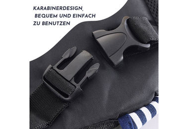 Produktbild von Reftten Tiertransporttasche als tragbare Brusttasche und Rucksack für Haustiere in Blau oder Schwarz von Manu's Laden
