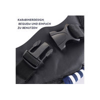 Produktbild von Reftten Tiertransporttasche als tragbare Brusttasche und Rucksack für Haustiere in Blau oder Schwarz von Manu's Laden