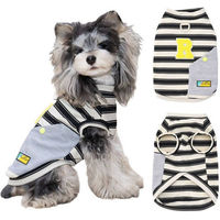 Produktbild von Refttenw Hundejacke T-Shirt gestreift für kleine Hunde und Welpen