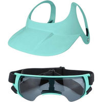 Produktbild von Refttenw Hundekostüm Set mit verstellbarer Sonnenbrille und Hut für erwachsene Hunde aus Kunststoff