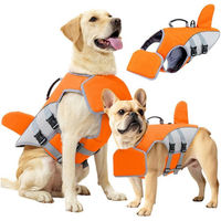 Produktbild von Refttenw Hundeschwimmweste mit Tragegriff und hohem Auftrieb in Orange für Hunde