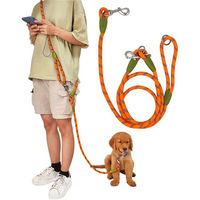 Produktbild von Refttenw Reflektierende Hundeschleppleine aus Nylon in Orange 250cm - 250 cm