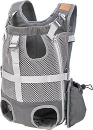 Refttenw Tiertransporttasche als Haustier-Fronttragerucksack für kleine und mittelgroße Hunde bis 10 kg in Grau aus Polyester – Bild 1 von 4