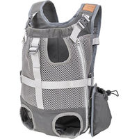 Produktbild von Refttenw Tiertransporttasche als Haustier-Fronttragerucksack für kleine und mittelgroße Hunde bis 10 kg in Grau aus Polyester