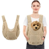 Produktbild von Refttenw Tiertransporttasche Hundetragerucksack aus Polyester in Beige für kleine Rassen bis 7 kg