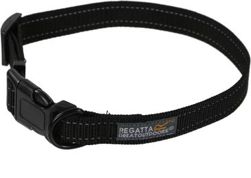 Regatta Hundehalsband aus Edelstahl in Schwarz 30-55cm – Bild 1 von 2