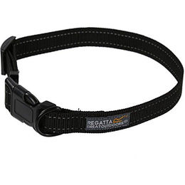 Regatta Hundehalsband mit Edelstahlverschluss in Schwarz 45/70 cm – Bild 1 von 3