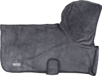 Regatta Hundemantel mit Kapuze aus Polyester für erwachsene Hunde in Grau oder Rot Größe S – Bild 1 von 3